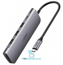 USB-C to 3 Ports USB3.0-A Hub + HDMI + TF SD Space Gray - 70410